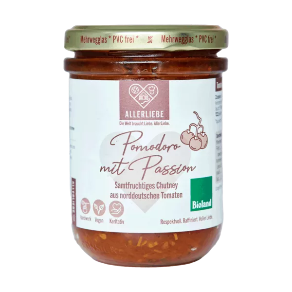 AllerLiebe Tomaten Chutney, 220g Glas