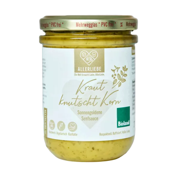 AllerLiebe Kräutersenf-Sauce, 220g Glas