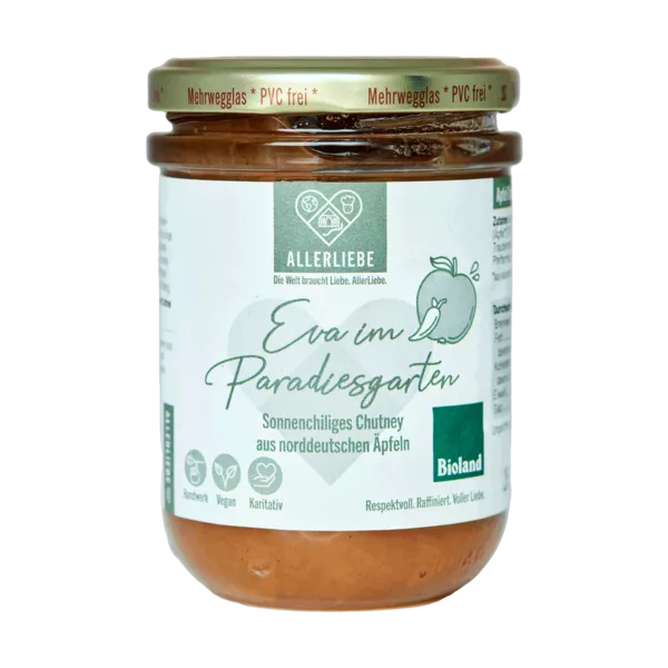 AllerLiebe Apfel Chutney, 220g Glas