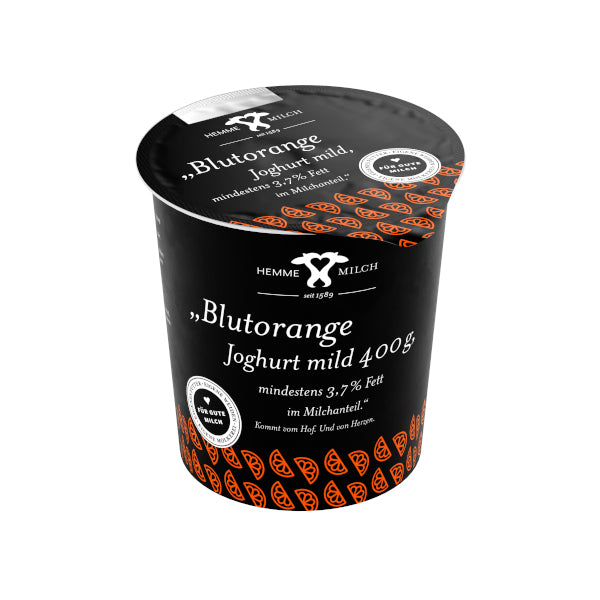Hemme Joghurt Blutorange 3,7 %, 400g Becher