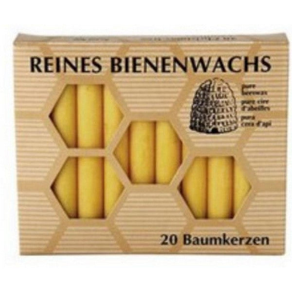 Bienenwachs Weihnachtskerzen, 20 Stück