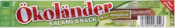 Ökoländer Salami Snack 25g