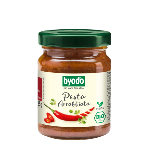 Bio Pesto Arrabbiata im 125g Glas