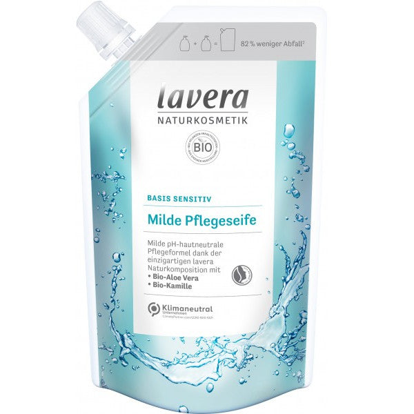 lavera milde Pflegeseife Aloe Vera Kamille - Nachfüllbeutel, 500ml