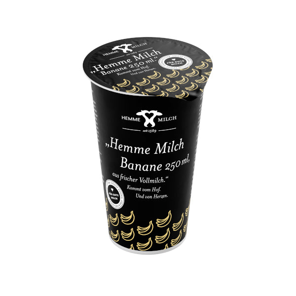 Hemme Frische Bananen-Vollmilch, 250 ml Becher – nirmini