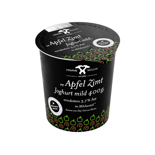 Hemme Joghurt Apfel-Zimt 3,7 %, 400g Becher