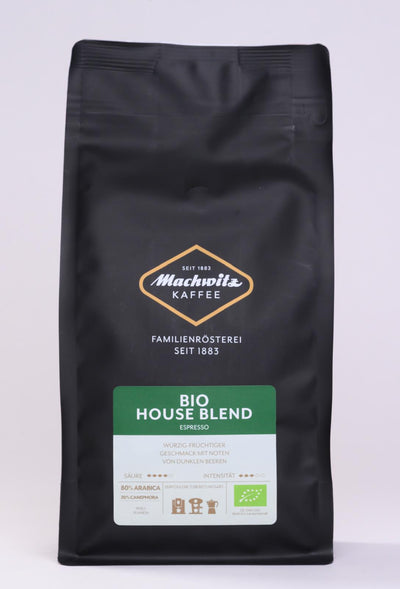 Machwitz Kaffee "Bio House Blend", ganze Bohne - 500g