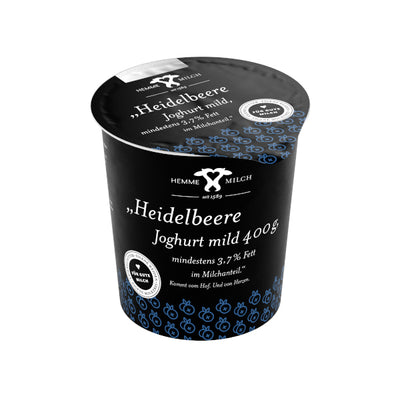 Hemme Joghurt Heidelbeere 3,7 %, 400g Becher