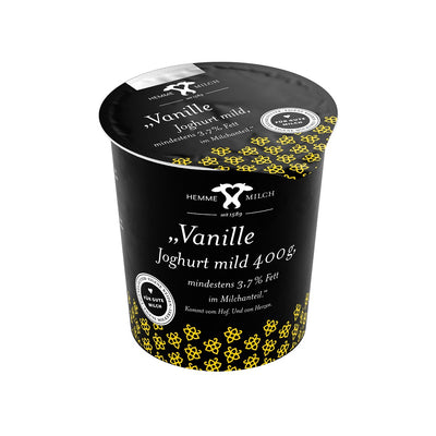 Hemme Joghurt Vanille 3,7 %, 400g Becher
