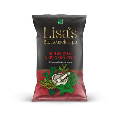 Lisas Kesselchips Alpenkräuter, glutenfrei, laktosefrei, 125g