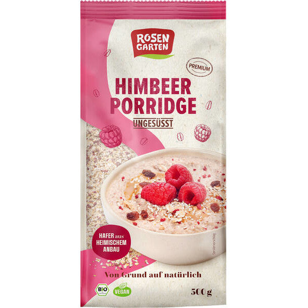 Rosengarten Himbeer-Porridge ungesüßt, 500g