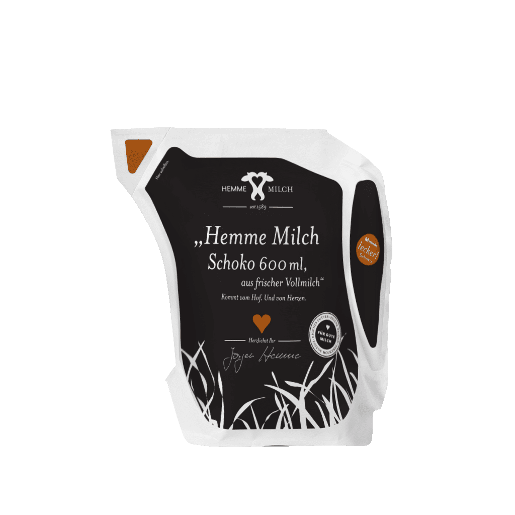 Hemme Frische Schoko-Vollmilch, 600 ml Beutel