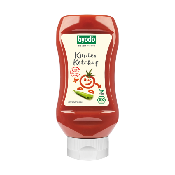byodo Kinder Ketchup Tomate, Squeeze-Flasche, 300ml